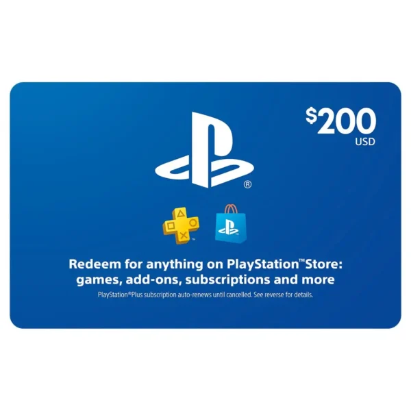 PlayStation Store Gift Card $200