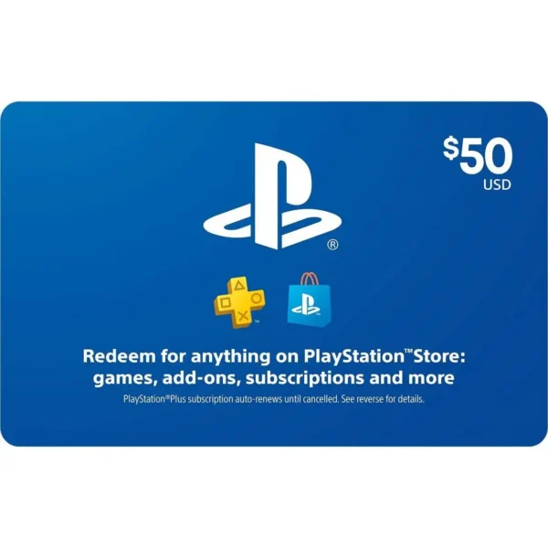 PlayStation Store Gift Card $50